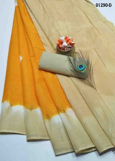 Shanvitha-01290-D  Mustard Color Pure Cotton Saree CM1148240 (LR3D)