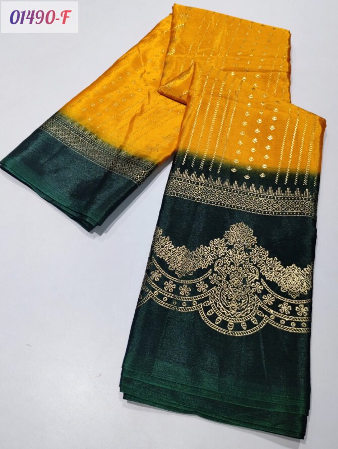 Miraya 01490-F Yellow color Fancy Crape sarees CM1149727