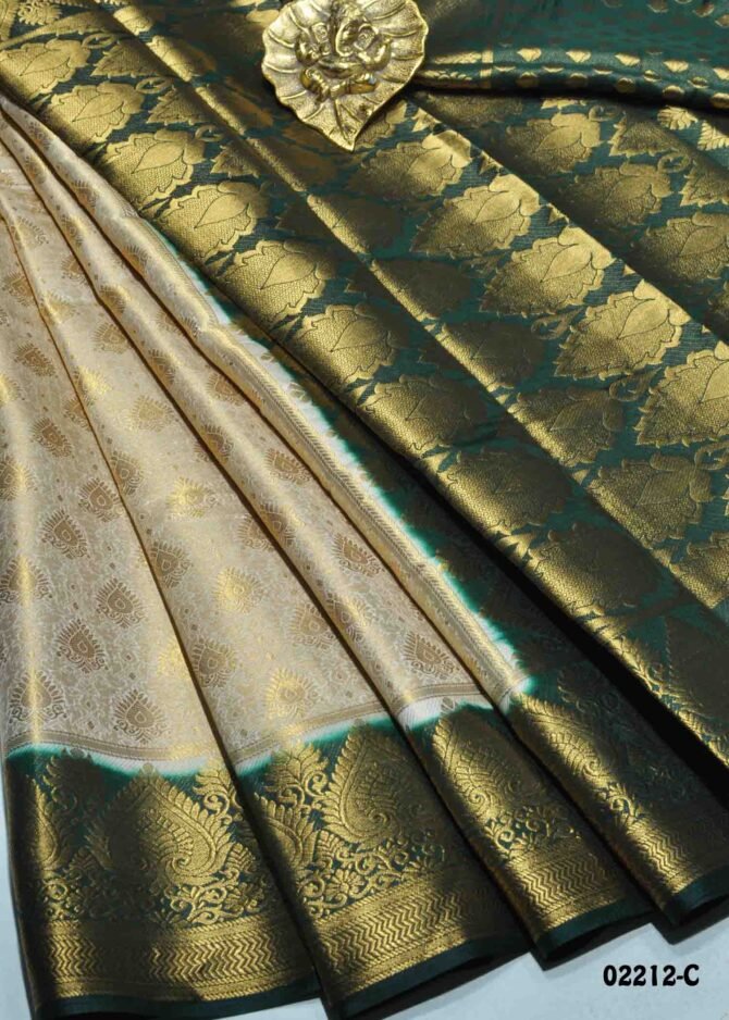 Mersal -02212-C Ivory Color Excellent Raw Silk Saree CM1160046 (LR3E)