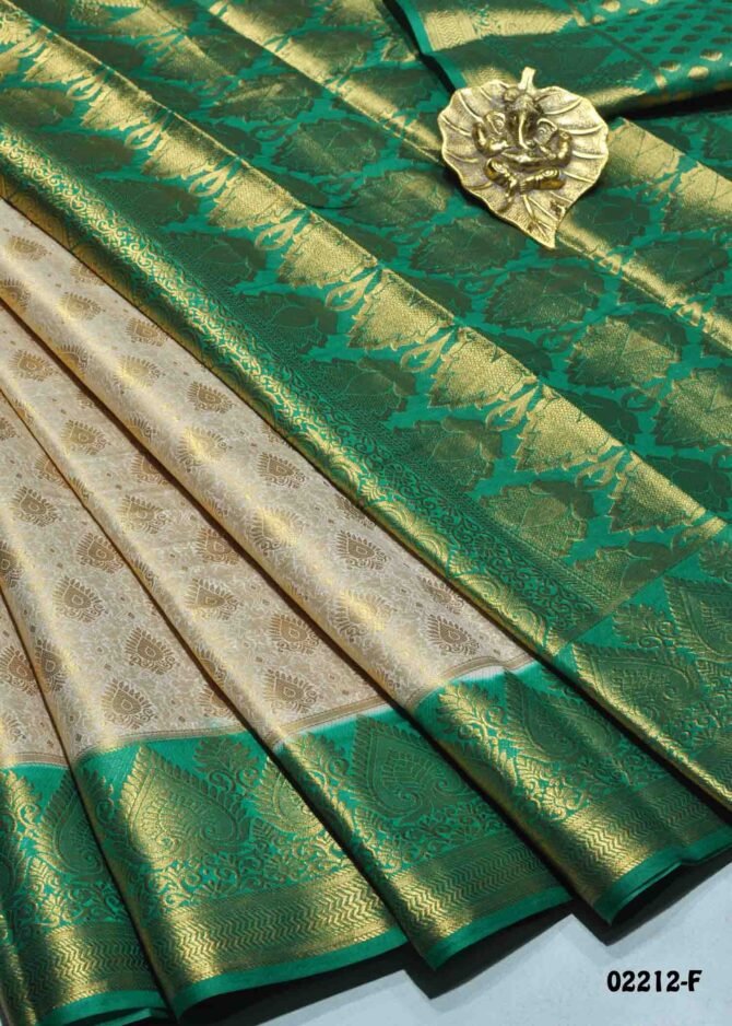 Mersal -02212-F Ivory Color Excellent Raw Silk Saree CM1160046 (LR3E)