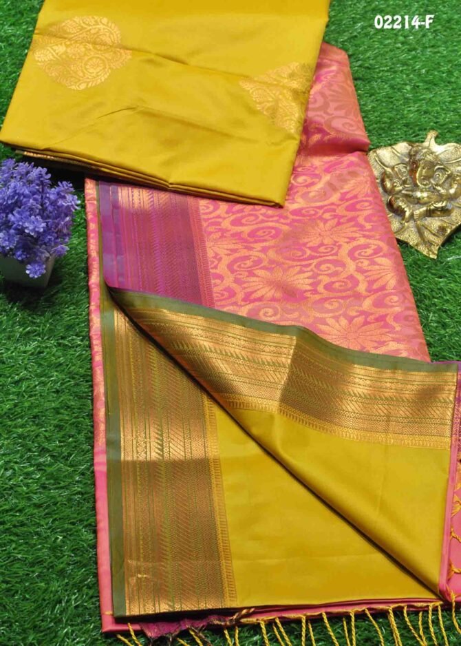 Theri-02214-F  Mustard Color Excellent Traditional Look Semi-Soft Silk Saree CM1159646 (LR4C)