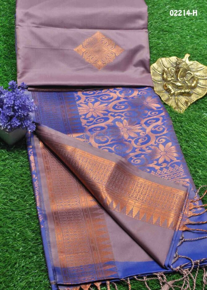 Theri-02214-H  Rosewood Color Excellent Traditional Look Semi-Soft Silk Saree CM1159646 (LR4C)