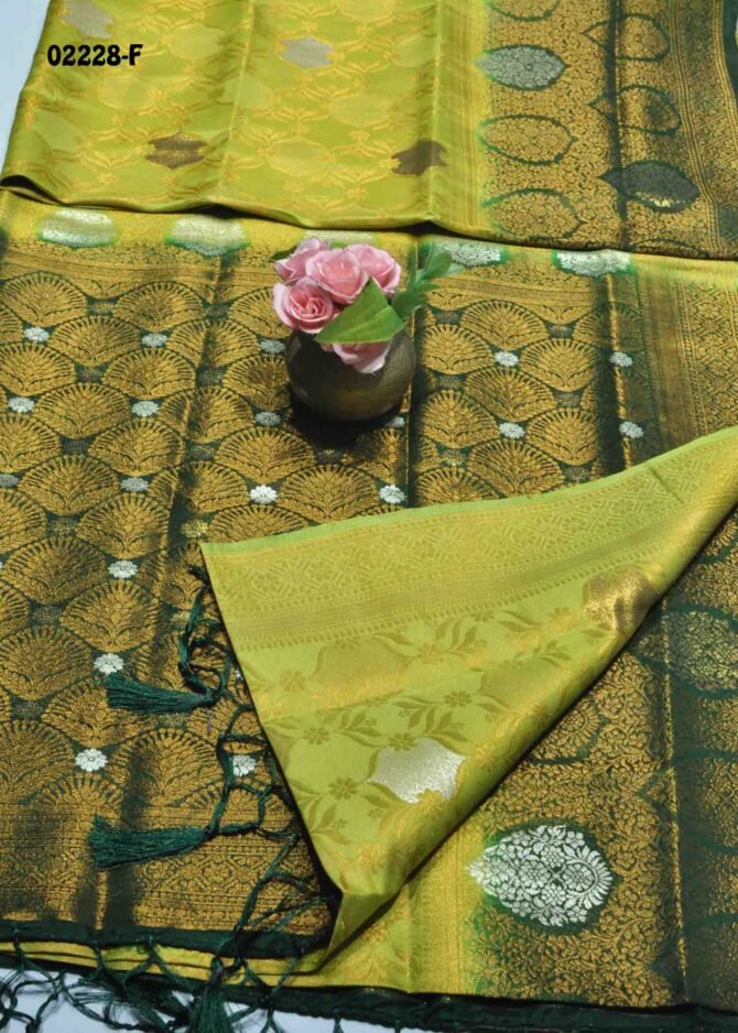 Sneha-02228-F  PearGreen Color Excellent Traditional Look Soft Silk Saree CM1158858 (LR5C)