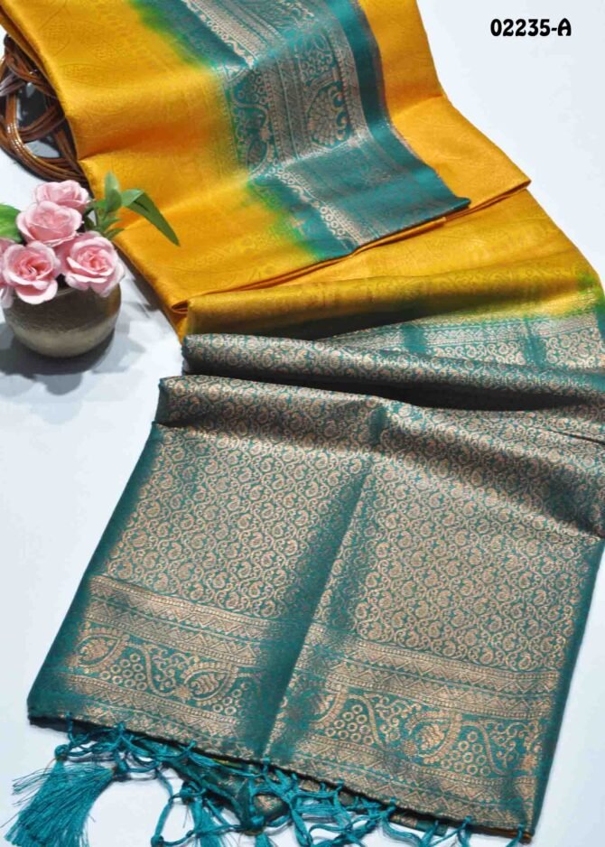 Navanisha-02235-A  Yellow Color Excellent Traditional Look Soft Silk Saree CM1158858 (LR6B)