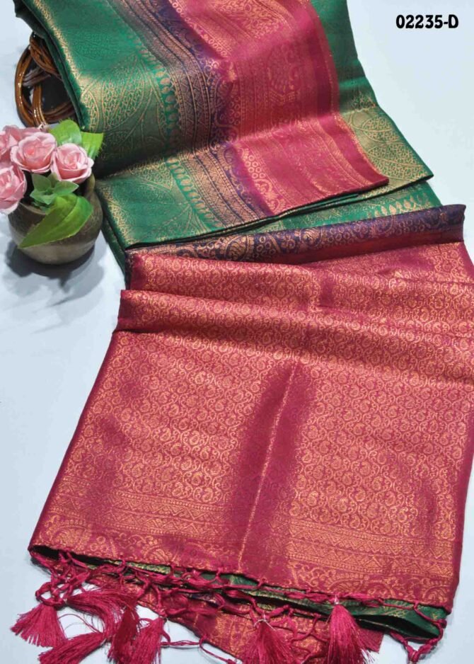 Navanisha-02235-D  Green Color Excellent Traditional Look Soft Silk Saree CM1158858 (LR6B)