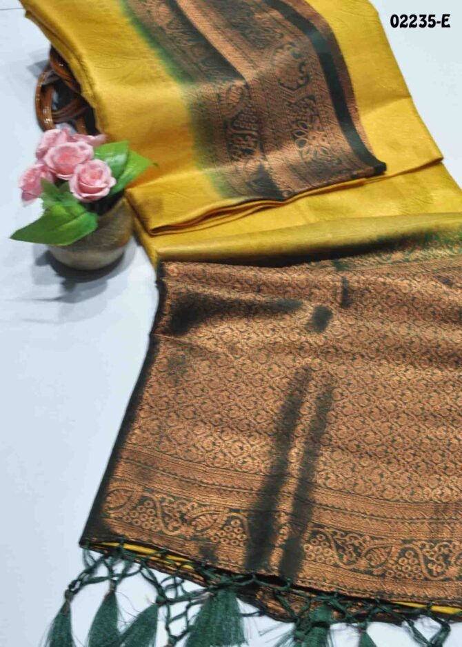 Navanisha-02235-E  Yellow Color Excellent Traditional Look Soft Silk Saree CM1158858 (LR6B)