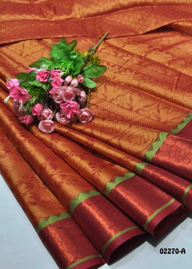 Lakshana-02270-A  Maroon Color Tanchui Silk Saree CM1156242 (RR6B)