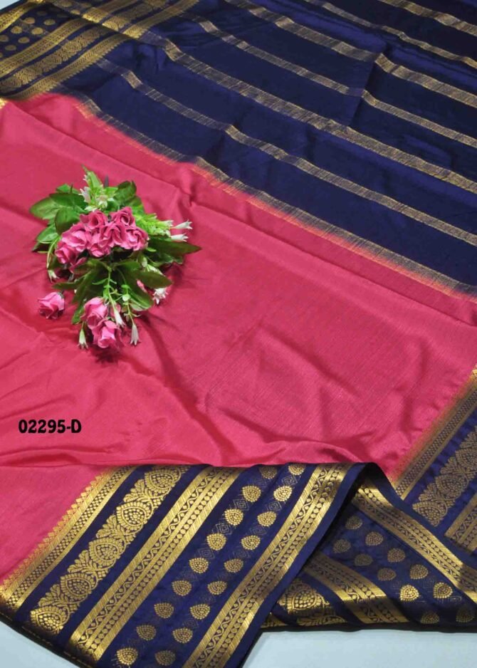 Kamazhi-02295-D  CrimsonRed Color Excellent Traditional Look Mysore Crepe Silk Saree CM1159256 (LR1D)