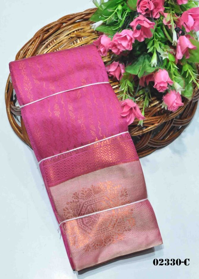 Sofiya-02330-C Lipstick Pink Color Wonderful Lichi Silk Saree CM1145654 [LR6D]