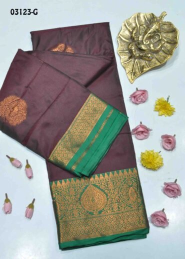 Harini - 03123-G  Dark Maroon Color Beautiful Traditional Lichi Silk Saree CM1163630 (RR10C)