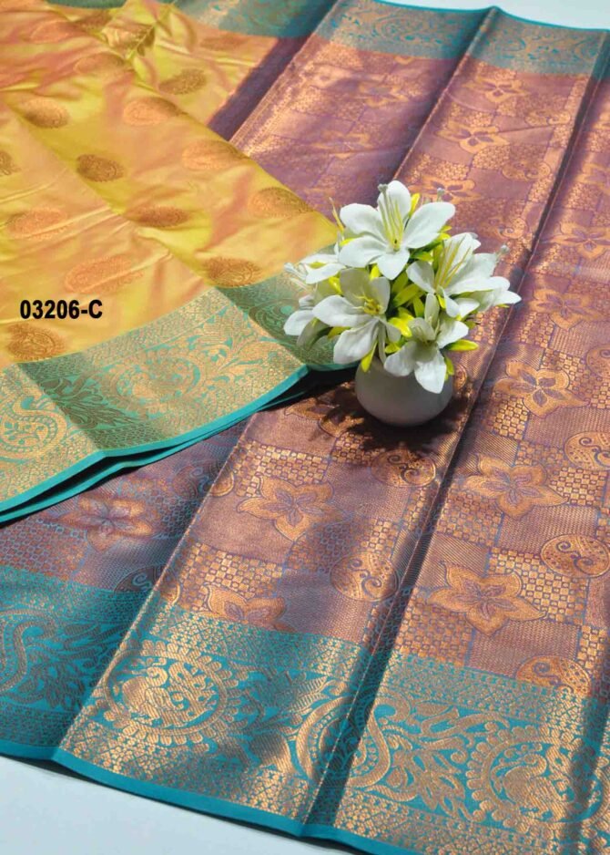 Ananya-03206-C  MarigoldYellow Color Excellent Traditional Look Semi-Soft Silk Saree CM1186157 (LR1E)