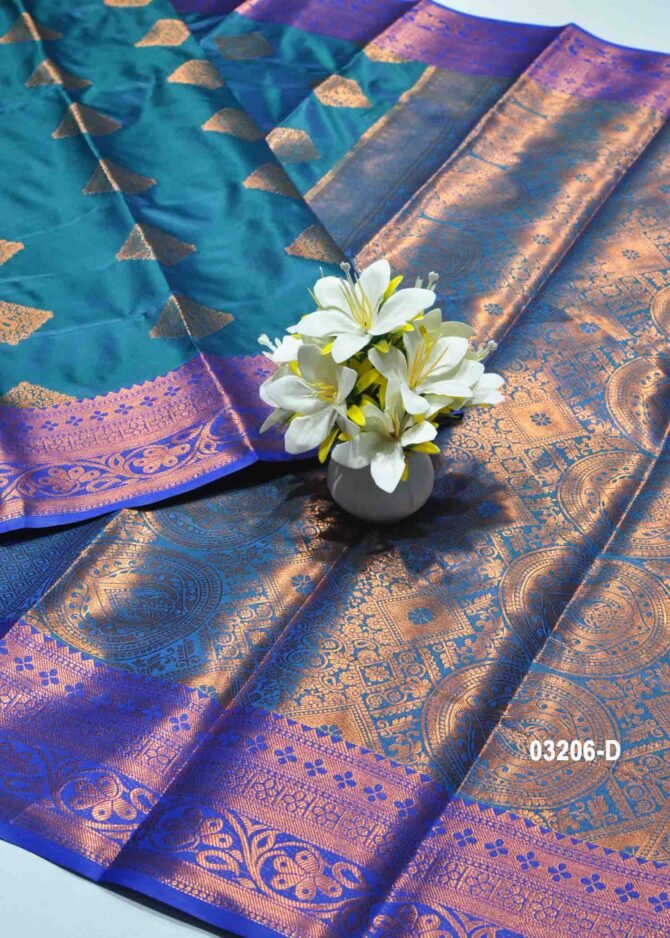 Ananya-03206-D  Peacockblue Color Excellent Traditional Look Semi-Soft Silk Saree CM1186157 (LR1E)