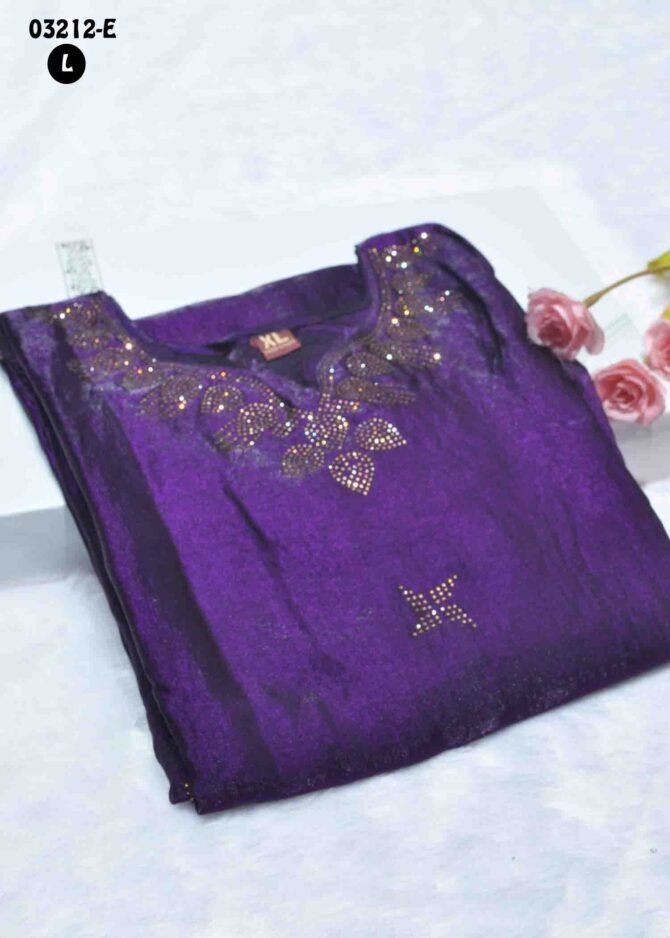 Rakshitha- 03212-E  DeepViolet Color New Arrival Shinning Pandy Readymade Kurti CM1167493 [RR1C]