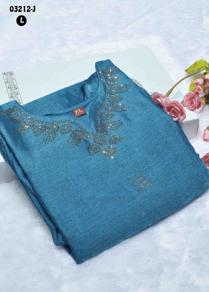 Rakshitha- 03212-J  DenimBlue Color New Arrival Shinning Pandy Readymade Kurti CM1167493 [RR1C]