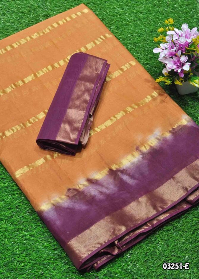 Karthiyayini -03251-E  Brown Color Summer Special Pure Cotton Saree CM1158532 (RR8C)