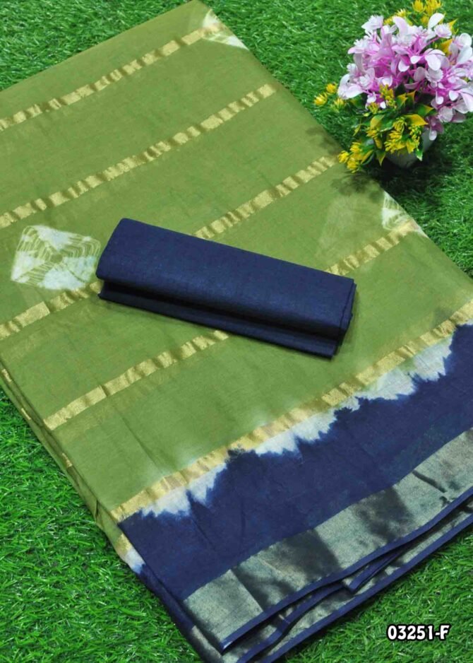 Karthiyayini -03251-F  SageGreen Color Summer Special Pure Cotton Saree CM1158532 (RR8C)