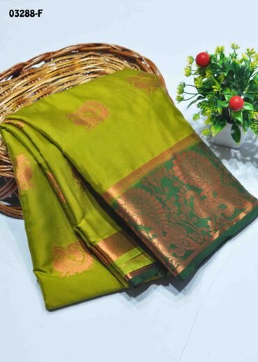 Vinitha-03288-F  OliveGreen Color Excellent Traditional Look Crepe Silk Saree CM1132667 (RR10B)