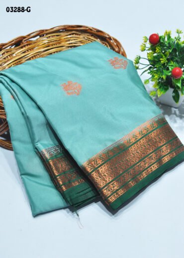 Vinitha-03288-G  PowderBlue Color Excellent Traditional Look Crepe Silk Saree CM1132667 (RR10B)