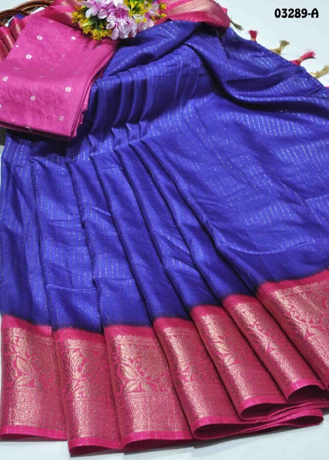 Suneetha -03289-A  Violet Color New Arrival Stylish Dola Silk Saree CM1183803 (RR10E)