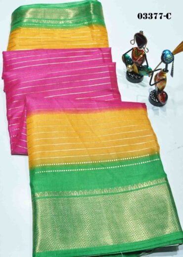 Naveena-03377-C Multi  Color Beautiful Dola Silk Saree CM1172283 (RR3D)