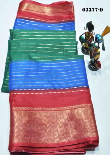 Naveena-03377-D Multi  Color Beautiful Dola Silk Saree CM1172283 (RR3D)