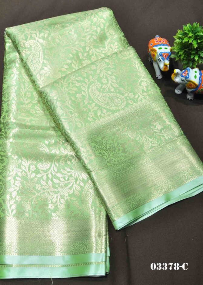 Kathija -03378-C Light Green Color Gand Look Cora Silk Saree CM1183802 (RR9B)